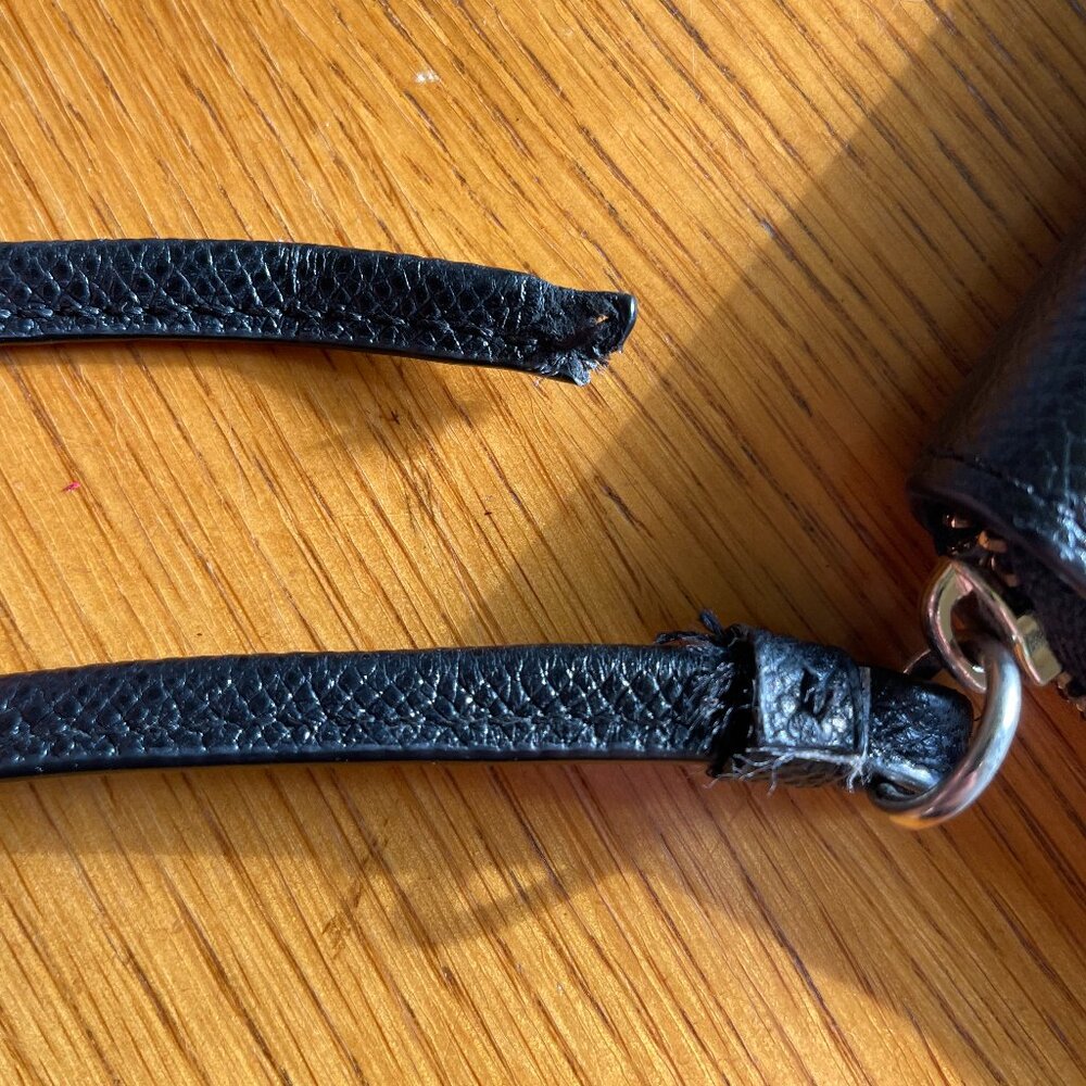 Coach Black Leather Zip Wristlet Wallet - Picture 9 of 11